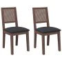 Sillas de comedor con cojines 2 uds madera maciza marrón caucho von , Essstühle - Ref: Foro24-4102477, Preis: 172,93 €, Rabat...