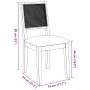 Sillas de comedor con cojines 2 uds madera maciza marrón caucho von , Essstühle - Ref: Foro24-4102477, Preis: 172,93 €, Rabat...