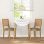 Sillas de comedor con cojines 2 uds madera maciza caucho de , Sillas de comedor - Ref: Foro24-4102480, Precio: 176,72 €, Desc...