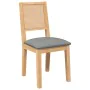 Sillas de comedor con cojines 2 uds madera maciza caucho de , Sillas de comedor - Ref: Foro24-4102480, Precio: 176,72 €, Desc...