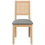 Sillas de comedor con cojines 2 uds madera maciza caucho de , Sillas de comedor - Ref: Foro24-4102480, Precio: 176,72 €, Desc...