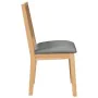 Sillas de comedor con cojines 2 uds madera maciza caucho de , Sillas de comedor - Ref: Foro24-4102480, Precio: 176,72 €, Desc...
