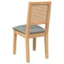 Sillas de comedor con cojines 2 uds madera maciza caucho de , Sillas de comedor - Ref: Foro24-4102480, Precio: 176,72 €, Desc...
