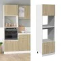 Armario de microondas contrachapada color roble 60x57x207 cm von , Küchenschränke - Ref: Foro24-3334019, Preis: 221,79 €, Rab...