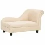 Sofá para perros con almohada crema felpa 83x44x44 cm by , Beds for dogs - Ref: Foro24-171106, Price: 129,43 €, Discount: %