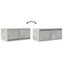 Muebles de TV 2uds madera ingeniería gris hormigón 60x31x25,5cm von , TV-Möbel - Ref: Foro24-861497, Preis: 78,46 €, Rabatt: %