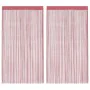 Cortinas de tiras 2 uds. color rosa 140x250 cm by , Curtains and curtains - Ref: Foro24-4102042, Price: 19,40 €, Discount: %