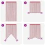 Cortinas de tiras 2 uds. color rosa 140x250 cm by , Curtains and curtains - Ref: Foro24-4102042, Price: 19,40 €, Discount: %