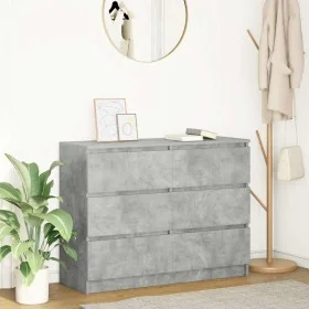 Aparador de madera de ingeniería gris hormigón 100x35x76 cm von , Sideboards - Ref: Foro24-3328501, Preis: 135,96 €, Rabatt: %