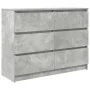 Aparador de madera de ingeniería gris hormigón 100x35x76 cm von , Sideboards - Ref: Foro24-3328501, Preis: 135,93 €, Rabatt: %