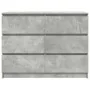 Aparador de madera de ingeniería gris hormigón 100x35x76 cm von , Sideboards - Ref: Foro24-3328501, Preis: 135,93 €, Rabatt: %