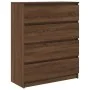 Aparador roble marrón 80x35x99 cm madera de ingeniería by , Sideboards - Ref: Foro24-3328486, Price: 130,50 €, Discount: %