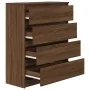 Aparador roble marrón 80x35x99 cm madera de ingeniería by , Sideboards - Ref: Foro24-3328486, Price: 130,50 €, Discount: %