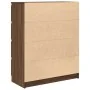 Aparador roble marrón 80x35x99 cm madera de ingeniería by , Sideboards - Ref: Foro24-3328486, Price: 130,50 €, Discount: %