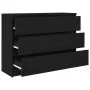 Aparador de madera de roble negro 100x35x76 cm de , Aparadores - Ref: Foro24-3328499, Precio: 139,84 €, Descuento: %