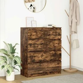 Aparador roble ahumado 80x35x99 cm madera de ingeniería von , Sideboards - Ref: Foro24-3328484, Preis: 125,11 €, Rabatt: %
