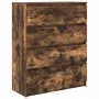 Aparador roble ahumado 80x35x99 cm madera de ingeniería de , Aparadores - Ref: Foro24-3328484, Precio: 125,09 €, Descuento: %