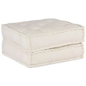 Puff modular de tela color crema 70x70x36 von , Kissen für Stühle und Sofas - Ref: Foro24-4019023, Preis: 117,18 €, Rabatt: %