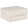 Puff modular de tela color crema 70x70x36 by , Cushions for chairs and sofas - Ref: Foro24-4019023, Price: 117,18 €, Discount: %