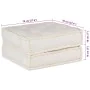 Puff modular de tela color crema 70x70x36 by , Cushions for chairs and sofas - Ref: Foro24-4019023, Price: 117,18 €, Discount: %