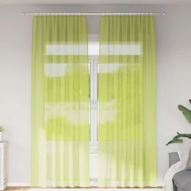 Cortinas de gasa con trabillas 2 uds. verde manzana by , Curtains and curtains - Ref: Foro24-4102255, Price: 15,26 €, Discoun...