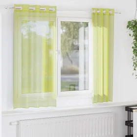 Cortinas de gasa con ojales 2 uds verde manzana 140x175 cm by , Curtains and curtains - Ref: Foro24-4102054, Price: 13,89 €, ...
