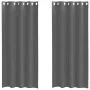 Cortinas de gasa con ojales 2 uds gris oscuro 140x245 cm by , Curtains and curtains - Ref: Foro24-4102080, Price: 15,04 €, Di...