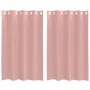 Cortinas de gasa con ojales 2 uds rosa 140x175 cm by , Curtains and curtains - Ref: Foro24-4102096, Price: 13,89 €, Discount: %