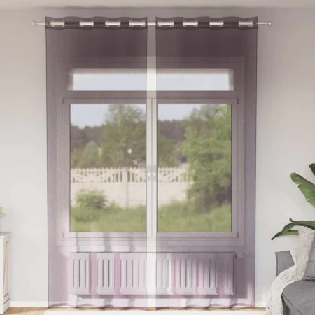 Cortinas de gasa con ojales 2 uds morado 140x260 cm by , Curtains and curtains - Ref: Foro24-4102105, Price: 15,29 €, Discoun...