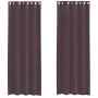 Cortinas de gasa con ojales 2 uds morado 140x260 cm by , Curtains and curtains - Ref: Foro24-4102105, Price: 15,29 €, Discoun...