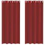 Cortinas de gasa con ojales 2 uds rojo vino by , Curtains and curtains - Ref: Foro24-4102158, Price: 15,04 €, Discount: %