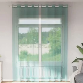 Cortinas de gasa con ojales 2 uds turquesa by , Curtains and curtains - Ref: Foro24-4102147, Price: 15,29 €, Discount: %