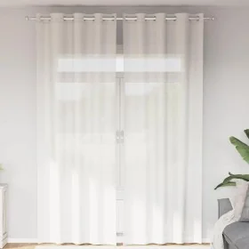Cortinas de gasa con ojales 2 uds blanco by , Curtains and curtains - Ref: Foro24-4102153, Price: 15,52 €, Discount: %