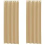 Cortinas de gasa con ojales 2 uds arena von , Vorhänge und Gardinen - Ref: Foro24-4102124, Preis: 15,92 €, Rabatt: %