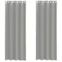 Cortinas de gasa con ojales 2 uds gris claro 140x260 cm von , Vorhänge und Gardinen - Ref: Foro24-4102111, Preis: 15,29 €, Ra...
