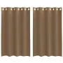 Cortinas de gasa con ojales 2 uds marrón claro von , Vorhänge und Gardinen - Ref: Foro24-4102126, Preis: 14,11 €, Rabatt: %