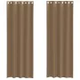 Cortinas de gasa con ojales 2 uds marrón claro by , Curtains and curtains - Ref: Foro24-4102130, Price: 16,17 €, Discount: %