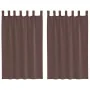 Cortinas de gasa con bolsillos para varillas 2 uds. marrón by , Curtains and curtains - Ref: Foro24-4102172, Price: 13,08 €, ...
