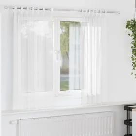 Cortinas de gasa con bolsillos para varillas 2 uds. blanco by , Curtains and curtains - Ref: Foro24-4102241, Price: 12,56 €, ...