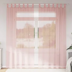 Cortinas de gasa con bolsillos para varillas 2 uds. rosa by , Curtains and curtains - Ref: Foro24-4102198, Price: 13,99 €, Di...
