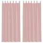 Cortinas de gasa con bolsillos para varillas 2 uds. rosa von , Vorhänge und Gardinen - Ref: Foro24-4102198, Preis: 13,99 €, R...