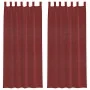 Cortinas de gasa con bolsillos para varillas 2 uds. rojo vino by , Curtains and curtains - Ref: Foro24-4102248, Price: 13,99 ...