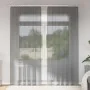 Cortinas de gasa con trabillas 2 uds gris oscuro 140x245 cm de , Cortinas y visillos - Ref: Foro24-4102274, Precio: 14,92 €, ...
