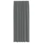 Cortinas de gasa con trabillas 2 uds gris oscuro 140x245 cm de , Cortinas y visillos - Ref: Foro24-4102274, Precio: 14,92 €, ...