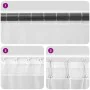 Cortinas de gasa con trabillas 2 uds rosa 140x225 cm von , Vorhänge und Gardinen - Ref: Foro24-4102288, Preis: 16,84 €, Rabat...