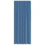 Cortinas de gasa con trabillas 2 uds azul real 140x245 cm by , Curtains and curtains - Ref: Foro24-4102304, Price: 14,92 €, D...