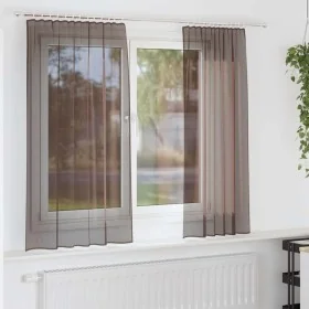 Cortinas de gasa con trabillas 2 uds. marrón von , Vorhänge und Gardinen - Ref: Foro24-4102262, Preis: 13,35 €, Rabatt: %