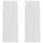 Cortinas de gasa con trabillas 2 uds. color blanco 140x225 cm de , Cortinas y visillos - Ref: Foro24-4102333, Precio: 16,01 €...