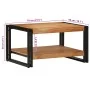 Mesa de centro madera maciza de acacia 70x50x38 cm by , Coffee table - Ref: Foro24-4102719, Price: 95,28 €, Discount: %