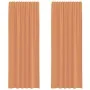 Cortinas de gasa con trabillas 2 uds terracota 140x260 cm von , Vorhänge und Gardinen - Ref: Foro24-4102325, Preis: 15,26 €, ...
